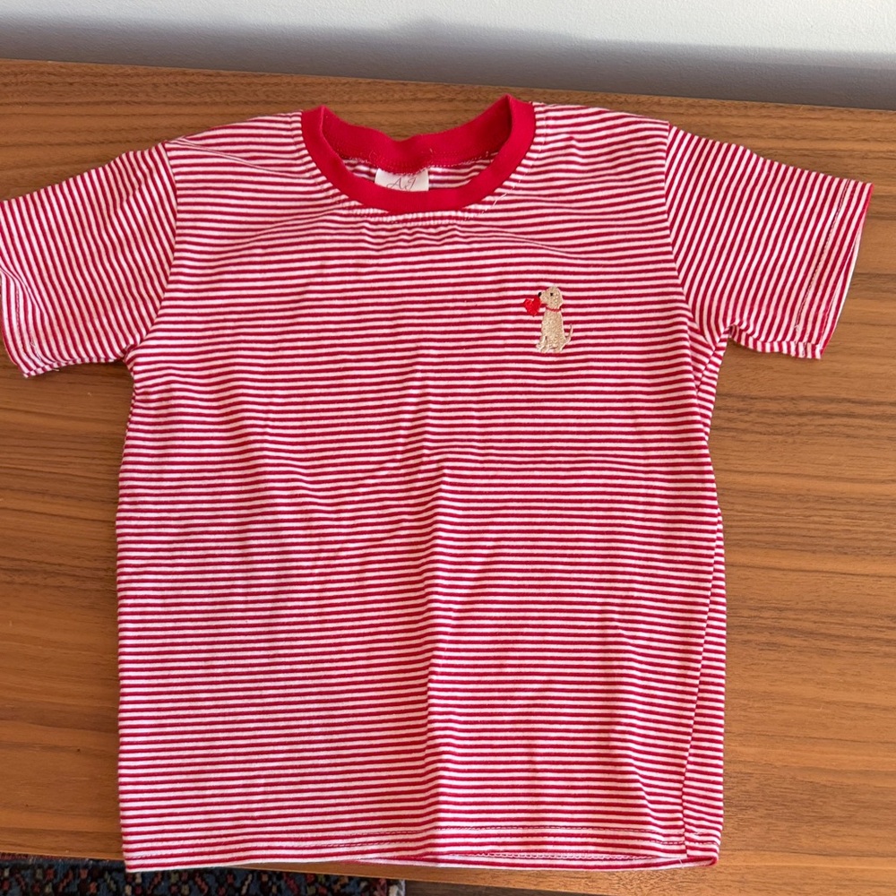 Red Striped Valentine’s t-shirt